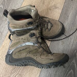 Merrell Tan Hiking Boots with Black Interior